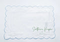 Pillow Case with Scalloped Piping Edge