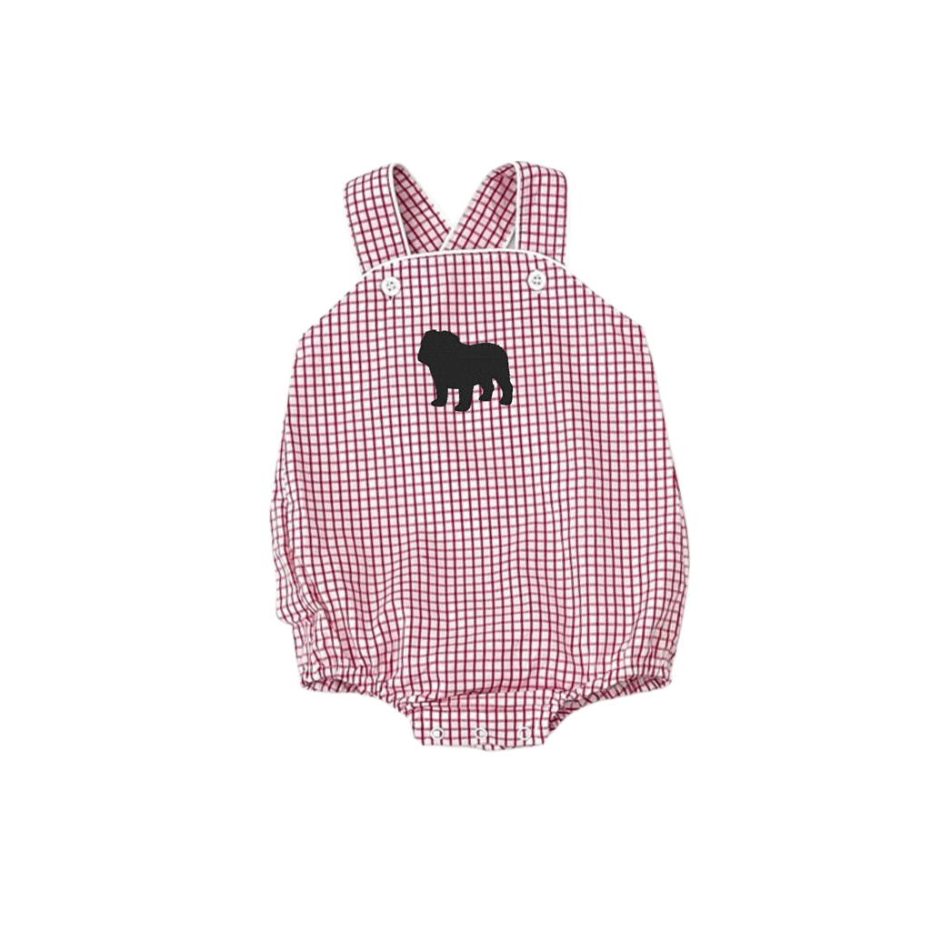 Red Windowpane Sunsuit