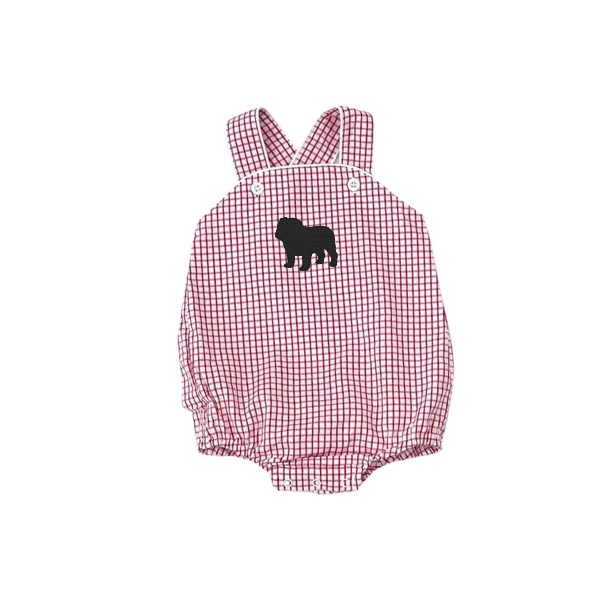 Red Windowpane Sunsuit