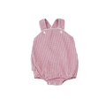 Red Windowpane Sunsuit