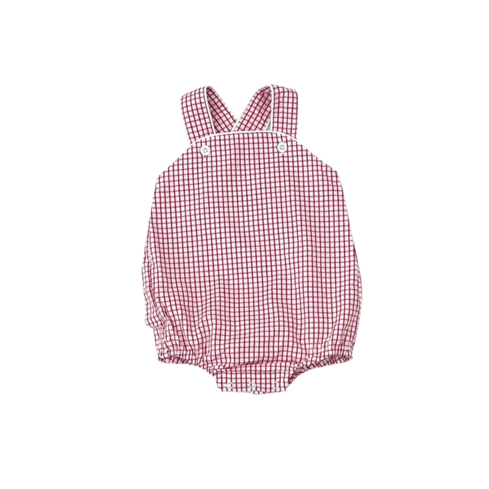 Red Windowpane Sunsuit