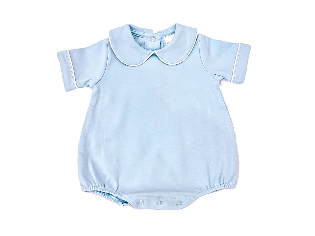 Boy's Piped Short Sleeve Bubble