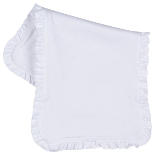 Baby Burp Cloth with Ruffle
