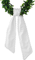 Wreath Sash with Ric Rac Scallop Edge